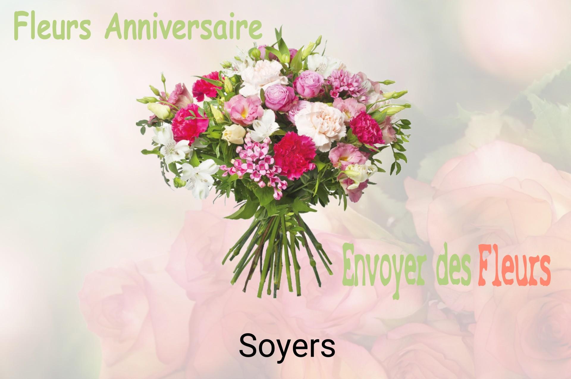 Bouquet de fleurs d’anniversaire livré à Soyers